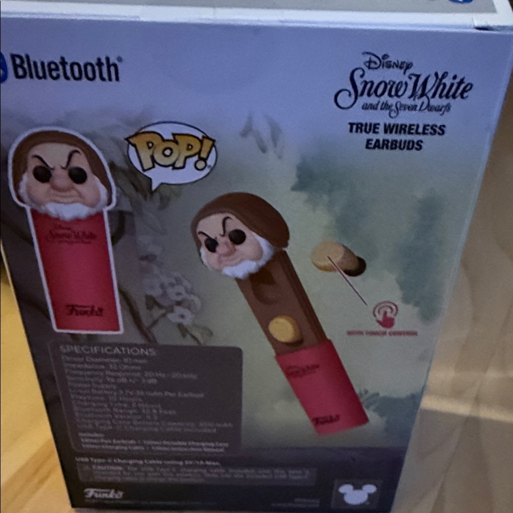 Funko Pop! Grumpy Wireless Earbuds - Red and Yellow - Picture 9 of 10
